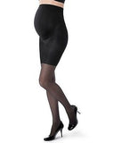 Assets by Sara Blakely 836M Maternity Black Marvelous Mama Patterned Fishnet Pantyhose