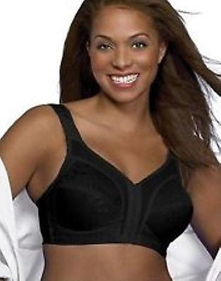 Playtex Women's Plus Size Front Close Bra with Flex Back, Black