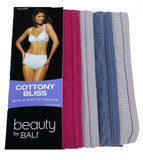 Bali Women's UG40WP Cottony Bliss Brief 4-Pack Assorted