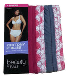 Bali Women's UG40AS Cottony Bliss Brief 4 Pk