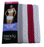 Bali Women's UG40AS Cottony Bliss Brief 4 Pk