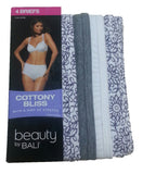 Bali Women's UG40AS Cottony Bliss Brief 4 Pk