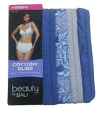 Bali Women's UG40AS Cottony Bliss Brief 4 Pk