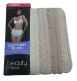 Bali Women's UG40WP Cottony Bliss Brief 4-Pack Assorted