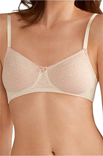 Amoena Jade Wire Free Seamless Lace Bra Off White Bra 44356