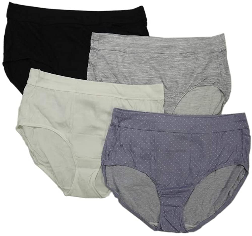 Bali Women 4-Pack Cotton Modal Ultra Soft Brief Panty – Atlantic