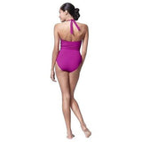 ASSETS by Spanx Halter Glamour Ruffle One Piece Swim Suit Style 1712