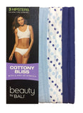 Bali Women's UT41AS Hipster Brief 3-Pack Cottony Bliss