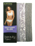 Bali Women's UT41AS Hipster Brief 3-Pack Cottony Bliss