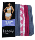 Bali Women's UG40WP Cottony Bliss Brief 4-Pack Assorted