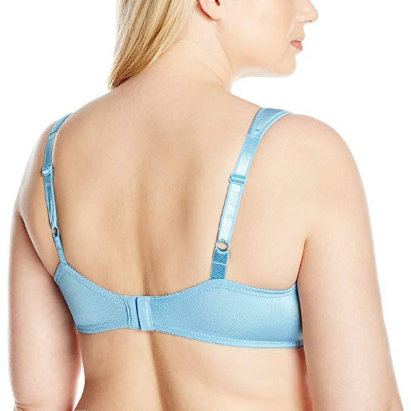 Bali Designs Women's Bali Amazing Lift Live It up Underwire Bra, Mid Sky Blue, 34C