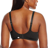 Bali Designs Women's Active Lifestyle Extra Cover Wire Free, Black/Blushing Pink Combo, 40B