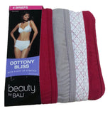 Bali Women's UG40AS Cottony Bliss Brief 4 Pk