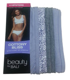 Bali Women's UG41AS Hipster Brief 4-Pack Cottony Bliss