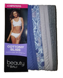 Bali Women's UG41AS Hipster Brief 4-Pack Cottony Bliss