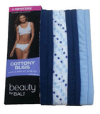 Bali Women's UG41AS Hipster Brief 4-Pack Cottony Bliss