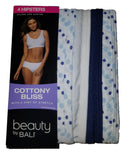Bali Women's UG41AS Hipster Brief 4-Pack Cottony Bliss