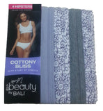 Bali Women's UG41AS Hipster Brief 4-Pack Cottony Bliss