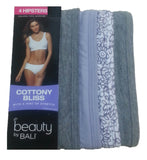 Bali Women's UG41AS Hipster Brief 4-Pack Cottony Bliss