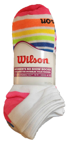 Wilson 10 Pairs Women's No Show Socks RW7203W