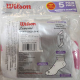 Wilson 5 Pairs Women's Extreme Sports Quarter Socks RHW286DW