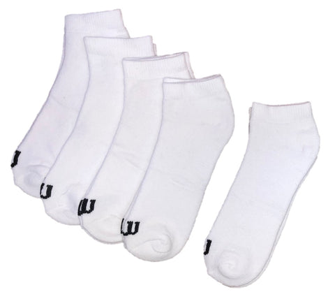 Wilson 5 Pairs Men's Full Cushioned Low Cut Socks