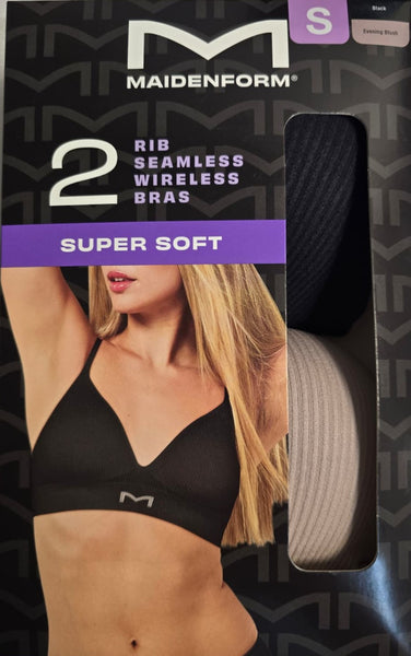 Maidenform Women's 2 Rib Seamless Wireless Bras Style 12308C