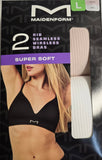Maidenform Women's 2 Rib Seamless Wireless Bras Style 12308C
