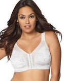 Playtex Women's Front-Close Bra with Flex Back #4695 in Beige, White, and Black