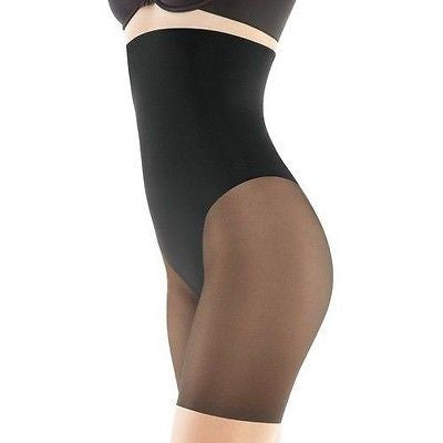 Assets by Sara Blakely Women's Mid-Thigh Slimmers 1175 Black Pink