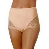 Hanes Panties Brief Lace Panel Style HW54 In Beige, Black and White.