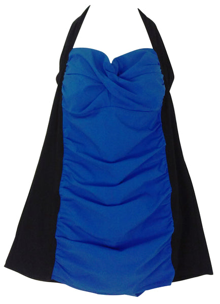 Assets By Spanx Halter Swim Dress 2048 in Real Royal Blue