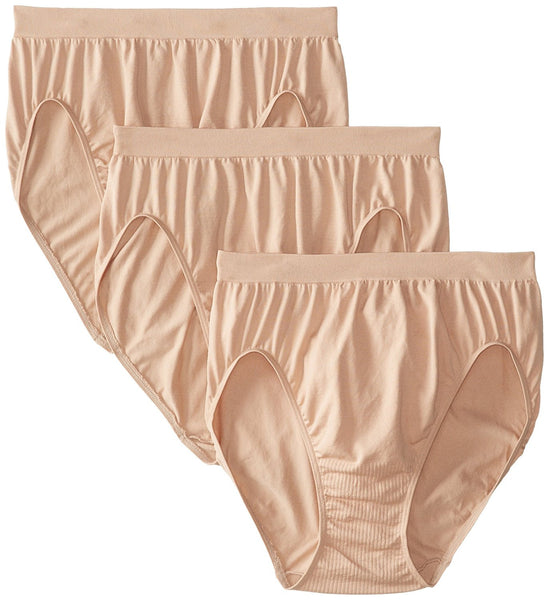 Bali Women's Comfort Revolution Seamless High-Cut Brief Panty (3