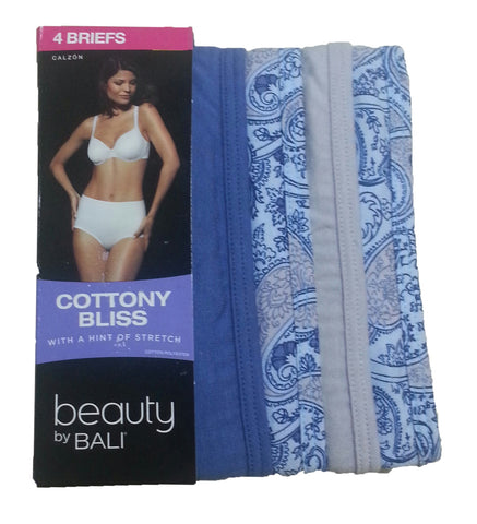 Bali Women's UG40AS Cottony Bliss Brief 4 Pk