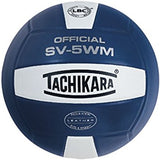 Tachikara SV5WM Leather Indoor Volleyball (Red, White and Black)