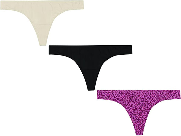 Hanes Women's ReNew Recycled Microfiber Thong 3-Pack #RM46AS