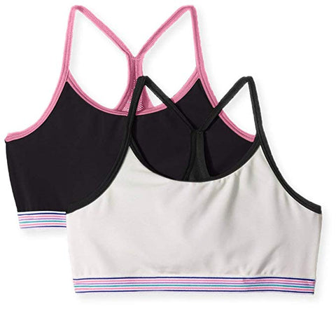 Hanes Big Girls' Comfort Flex Fit Seamless Thin Strap Racerback 2-Pack