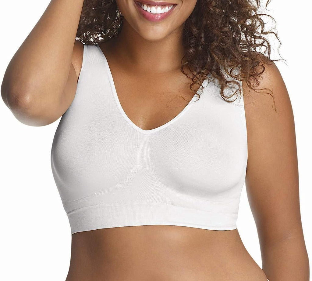 Just My Size Women's Pure Comfort Plus Size Bra (1263), Black, 4X with  Women's Pure Comfort Plus Size Bra (1263), White, 4X