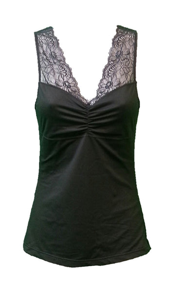 Maidenform Inspirations Be Fat Free Tummy Toning Lace Trim Cami 00320