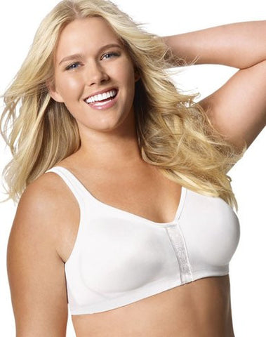 Just My Size Women's Super Sleek Front Close Wire Free Bra #1217