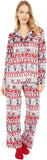 Karen Neuburger Women's Long Sleeve Minky Fleece Pajama Set PJ with Socks