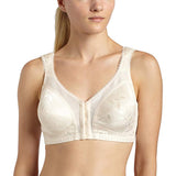 Playtex Women's Front-Close Bra with Flex Back #4695 in Beige, White, and Black