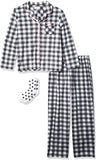 Karen Neuburger Women's Long Sleeve Minky Fleece Pajama Set PJ with Socks