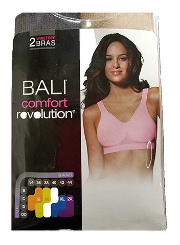 Bali Women's Comfort Revolution Seamless Crop Top Bra Style #250 in 5 –  Atlantic Hosiery