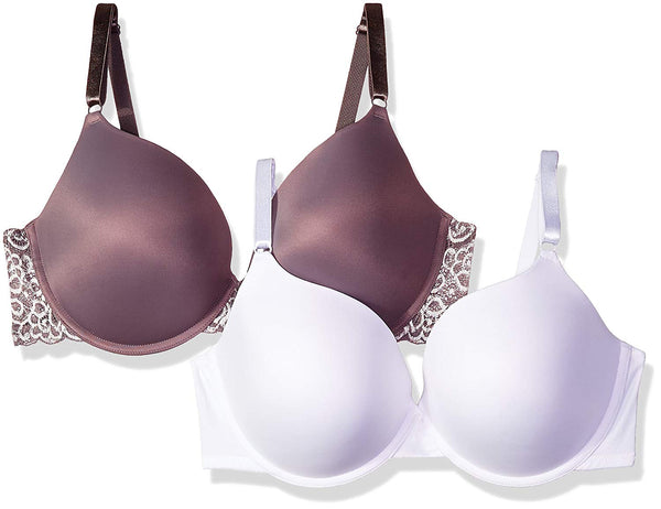 Maidenform Women's Lace Wing & Tailored Push Up Bra 2-Pack