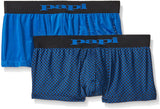papi Men's Brazilian Cool Trunk Pack of 2 Comfort Fitting Underwear