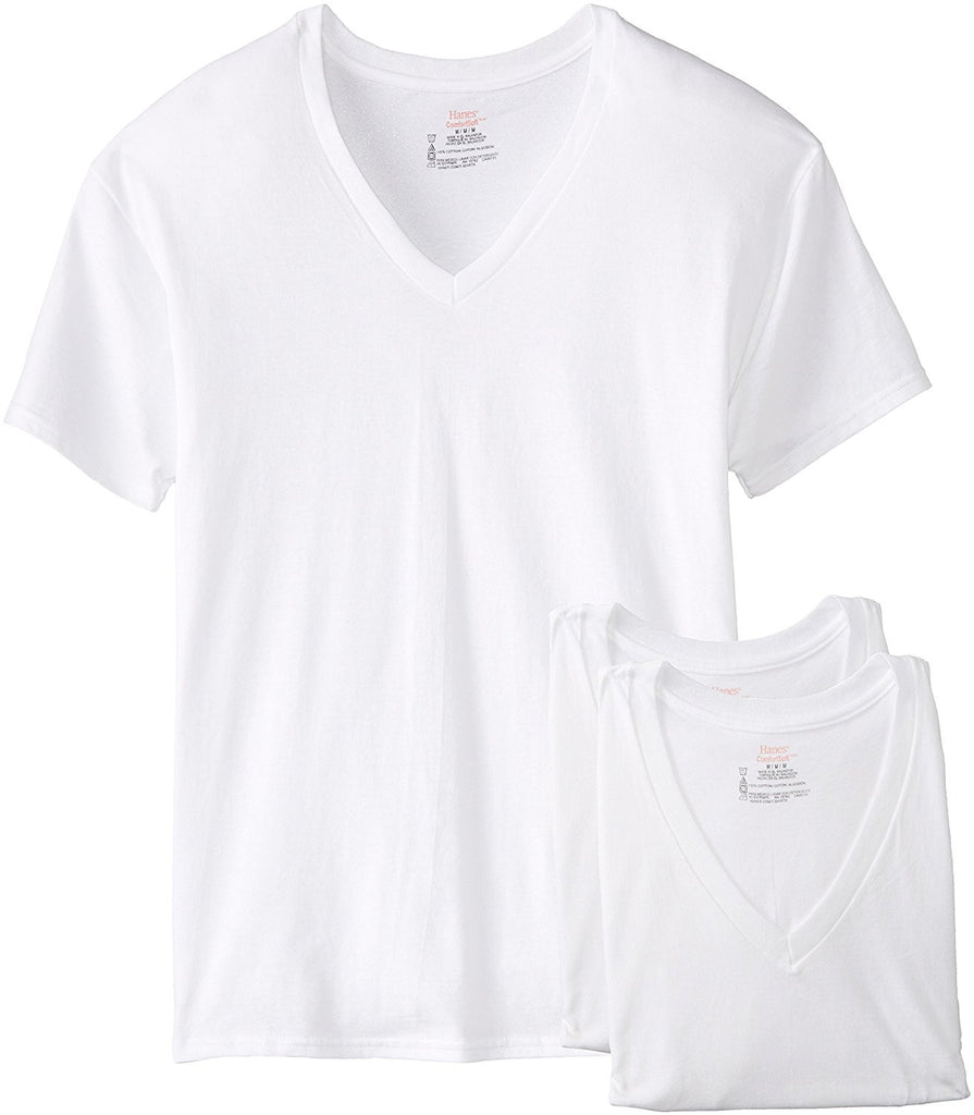 Hanes Men's 3-Pack V-Neck T-Shirt – Atlantic Hosiery