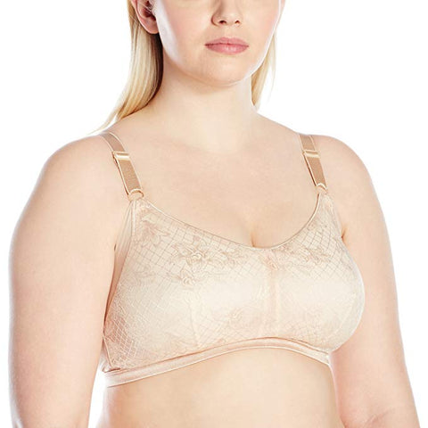 Just My Size Women's Undercover Slimming Wirefree Plus Size Bra (J228)