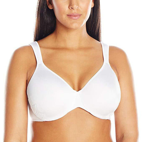 Bali Women's Plus Size Live It Up Seamless Underwire Bra, White