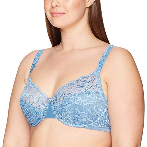 Bali Women's Desire Lace Non-Foam Underwire, Hot Springs Blue